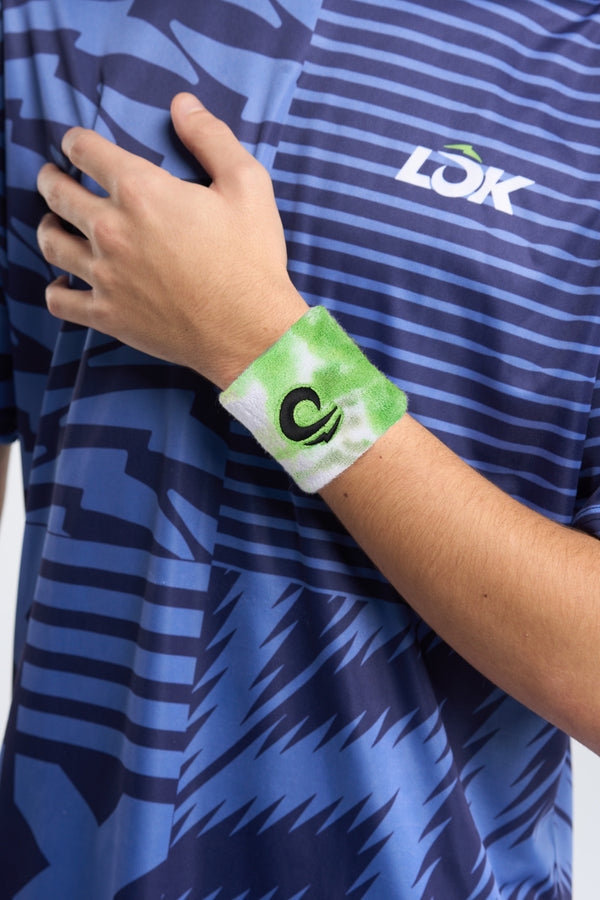 LOK Tyedye Wristband Green (Short)