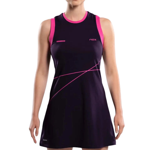 2026 Nox Womens Pro padel dress (Blackberry) - front view
