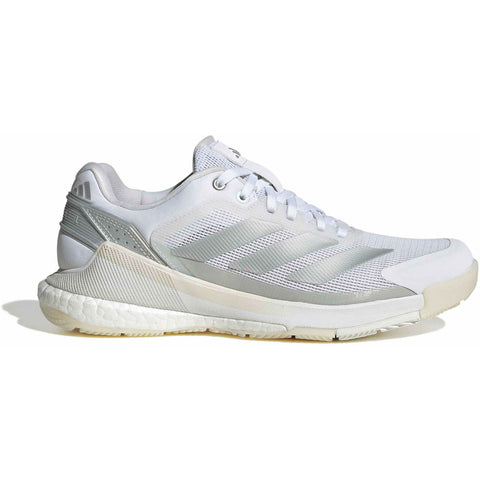 2026 Adidas Crazyquick Boost White/Silver padel shoes - lateral side view