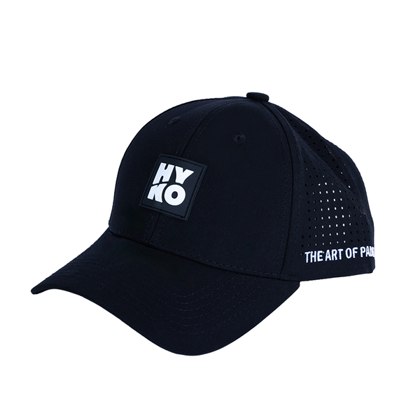 HYKO 6 PANEL CAP - BLACK