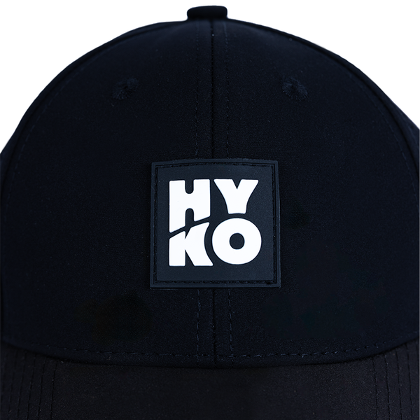 HYKO 6 PANEL CAP - BLACK