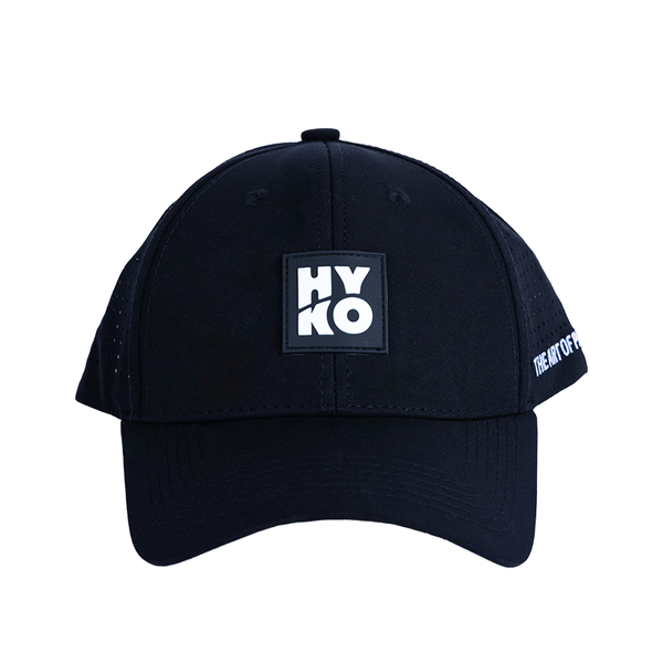 HYKO 6 PANEL CAP - BLACK