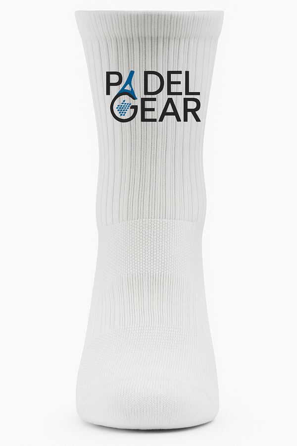 Padel Gear Kupe grip socks calf length White