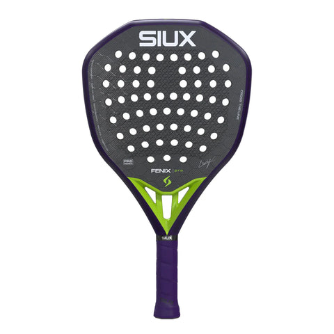 2026 Siux Fenix Pro Glow Purple padel racket - front face
