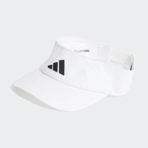 Adidas Climacool padel visor (White) - angled front view