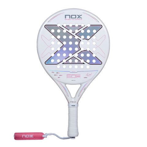 2027 Nox Pro Cup Light (Silver) By Miguel Lamperti padel racket - front view
