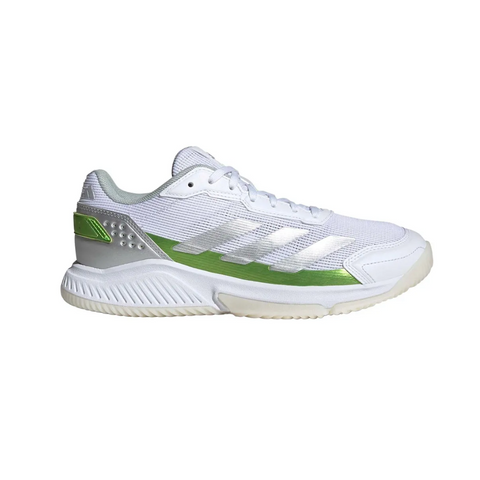 Adidas Courtquick Ladies WHT/SVR padel shoes - lateral side view