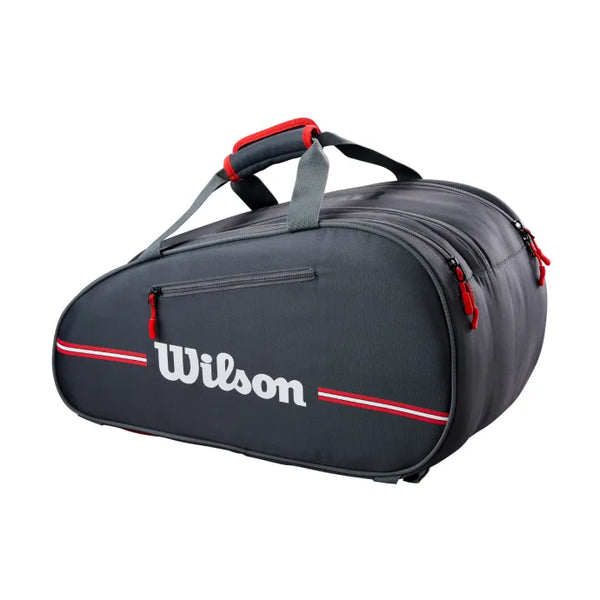 Wilson Padel Team Bag Dark Grey/Red