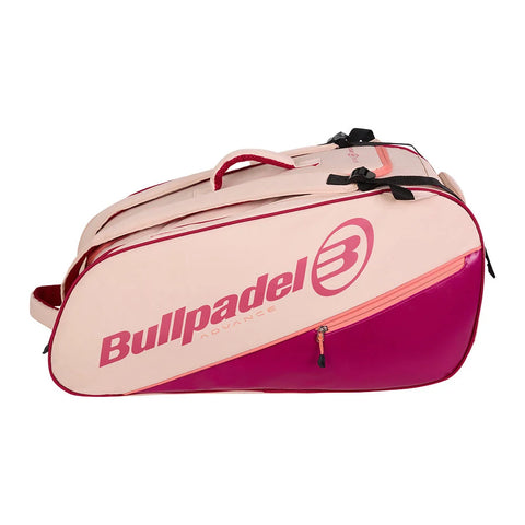 2026 Bullpadel Advance padel racket bag (Beige) - angled view