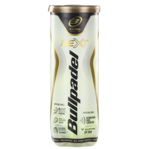 Bullpadel Next Balls - gold tube of three balls