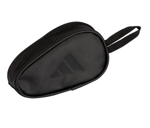 Adidas Wallet (Black) - angled three-quarter view