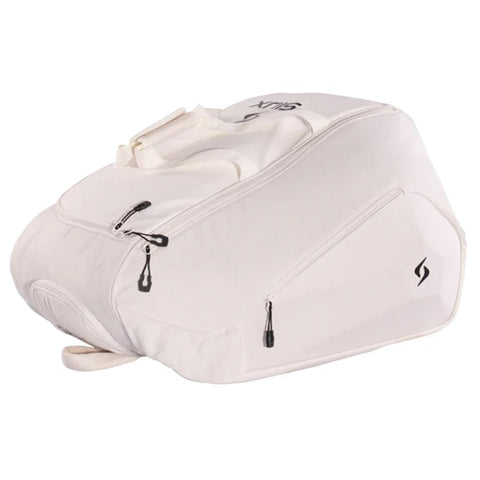 2026 Siux Tour White Backpack - side profile view