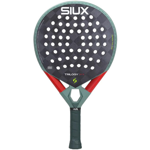 2026 Siux Trilogy Pro Ash Green padel racket - front view