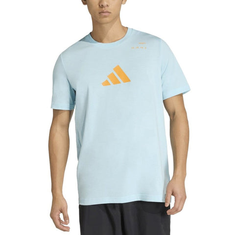 Adidas padel T-shirt (Ice Blue) - front view