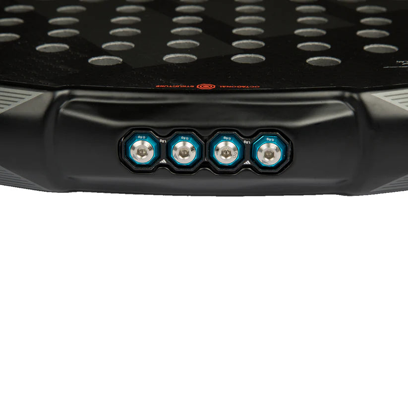 2025 Adidas Metalbone 3.4 padel racket - close-up of the adjustable weight system