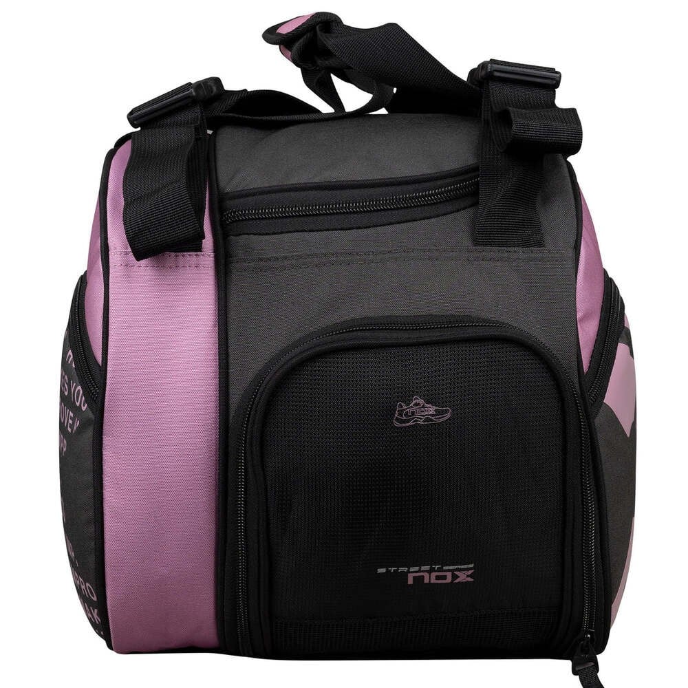 Street Series Padel Racket Bag - angled view showing the side compartment