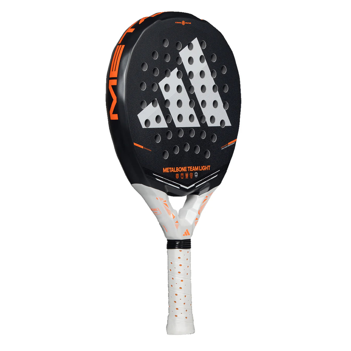 2026 Adidas Metalbone Team Light padel racket - angled three-quarter view