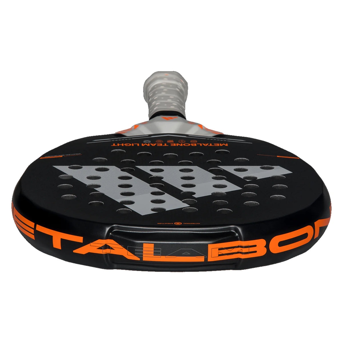 2026 Adidas Metalbone Team Light padel racket - laid flat showing the frame top