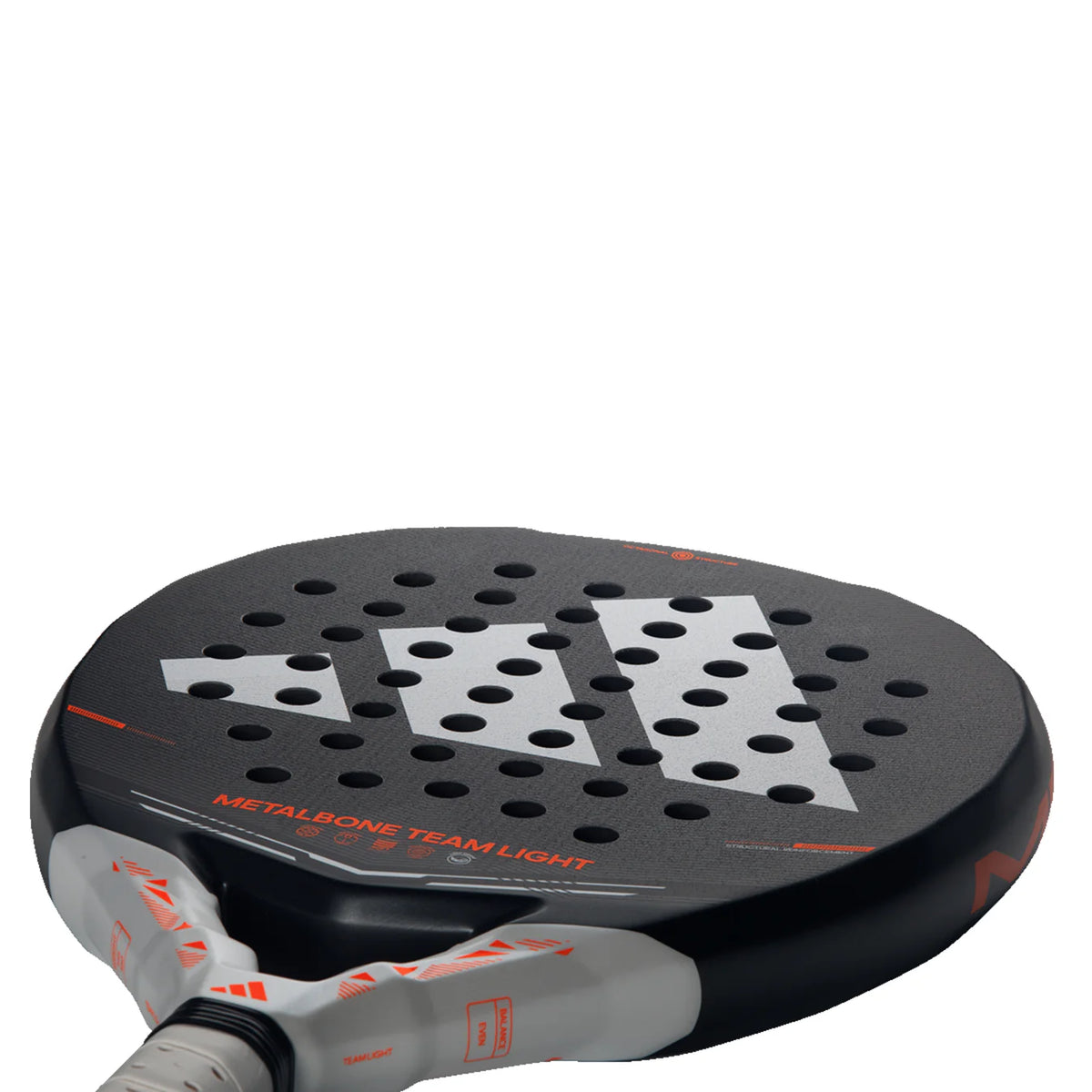 2026 Adidas Metalbone Team Light padel racket - laid flat showing the face
