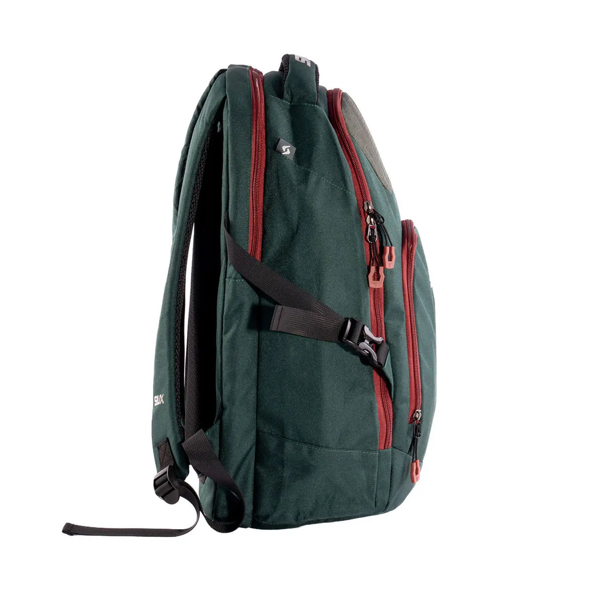 2026 Siux Edge Green Backpack - side profile view