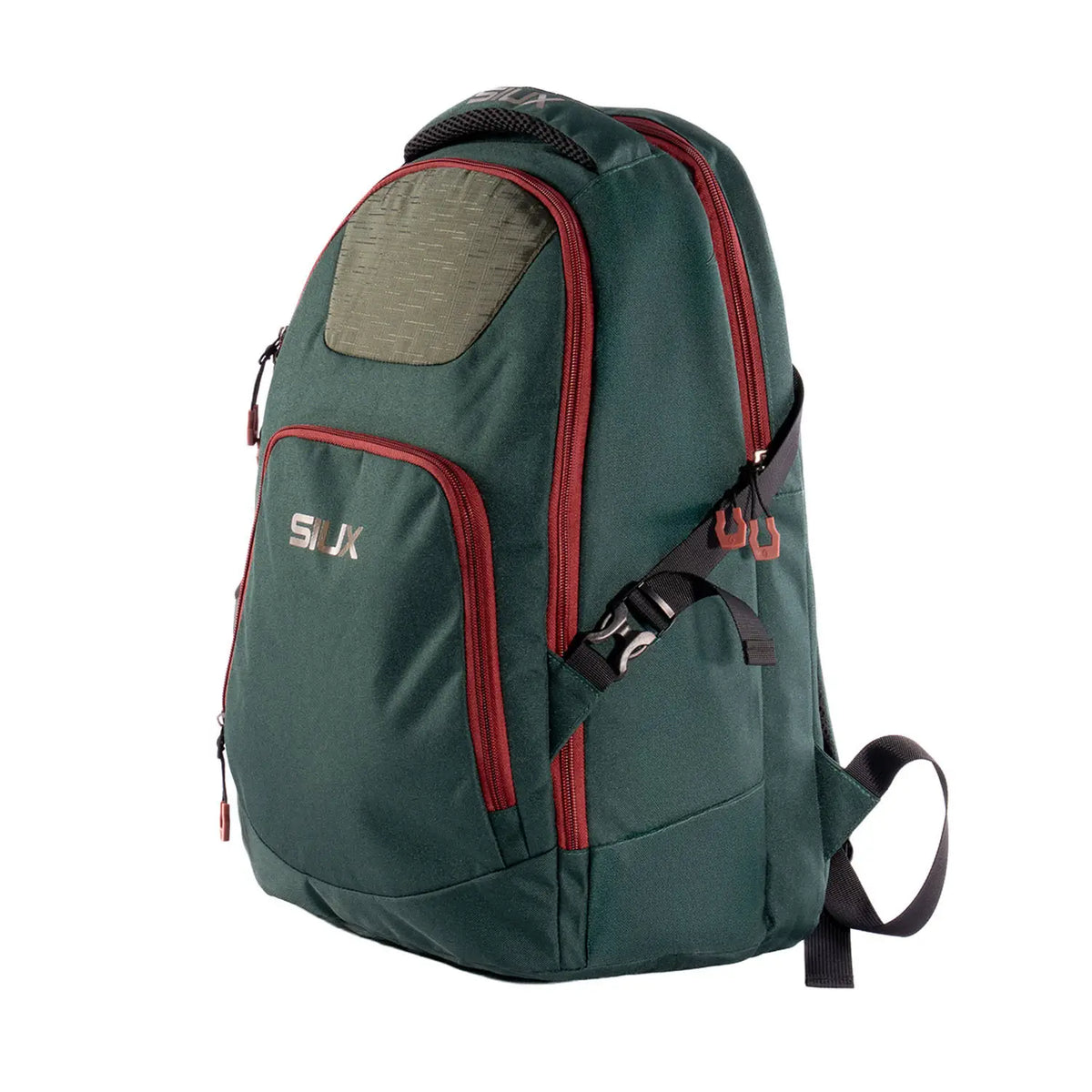 2026 Siux Edge Green Backpack - angled three-quarter view