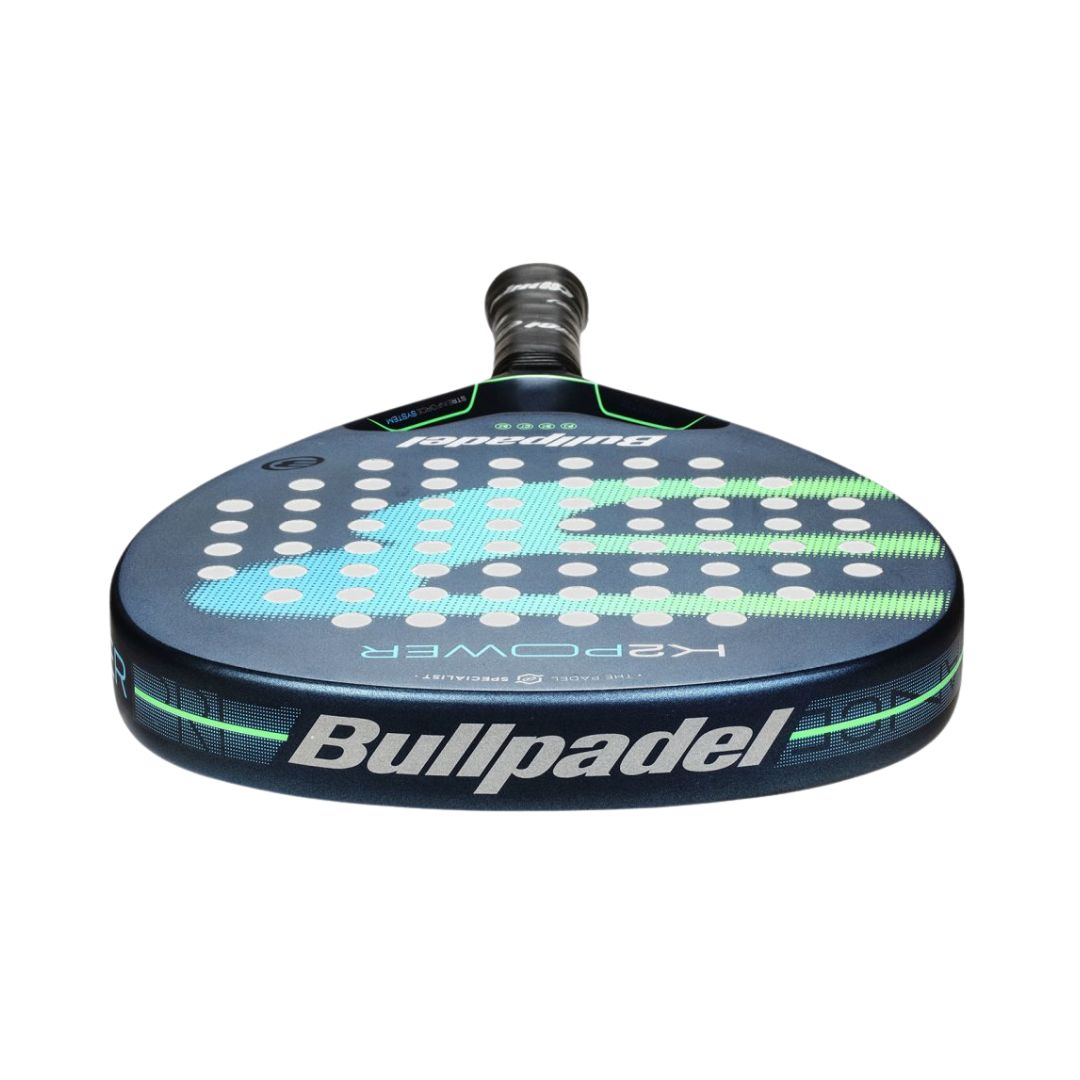 2025 Bullpadel K2 Power padel racket - laid flat showing the frame top
