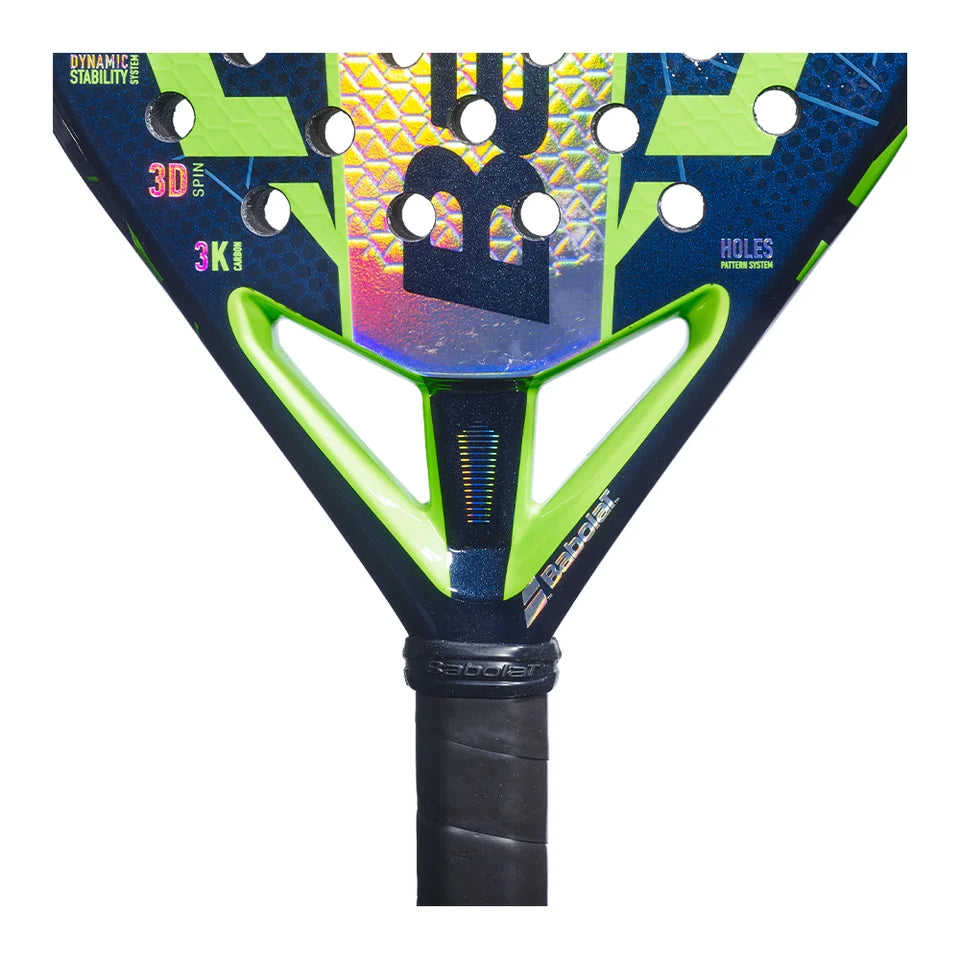 2026 Babolat LeBron Viper 3.0 FW padel racket - close-up of the heart bridge