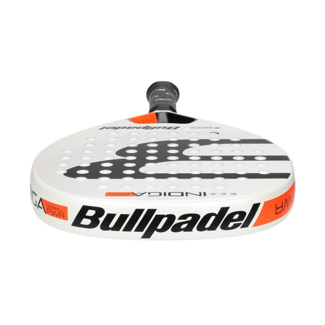 2025 Bullpadel Indiga Power padel racket - laid flat showing the frame top