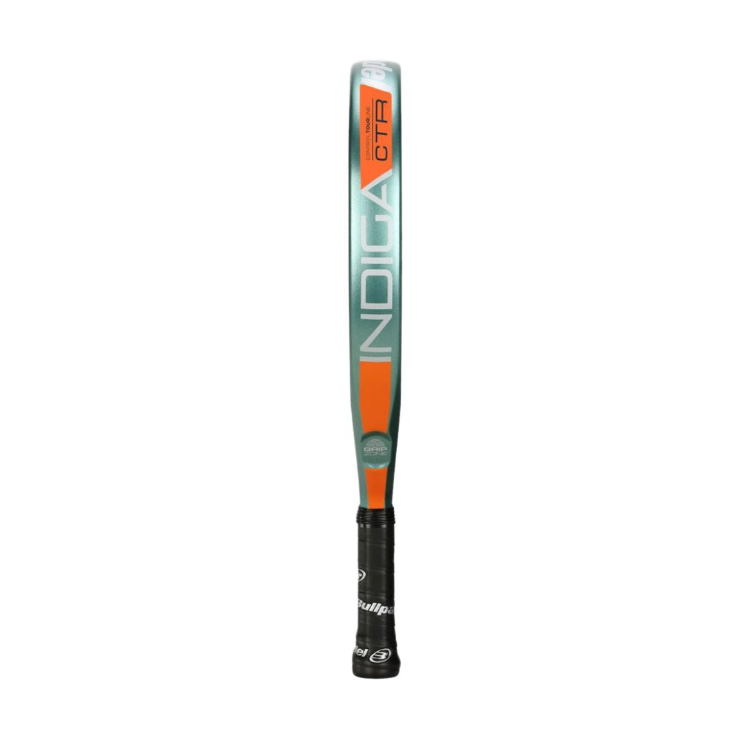 2025 Bullpadel Indiga Control padel racket - edge-on profile view