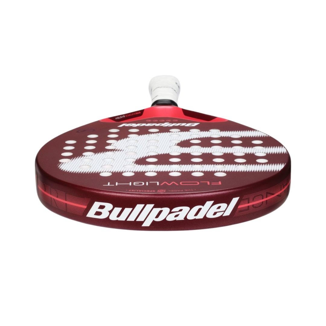 2025 Bullpadel Flow Light padel racket - laid flat showing the frame top