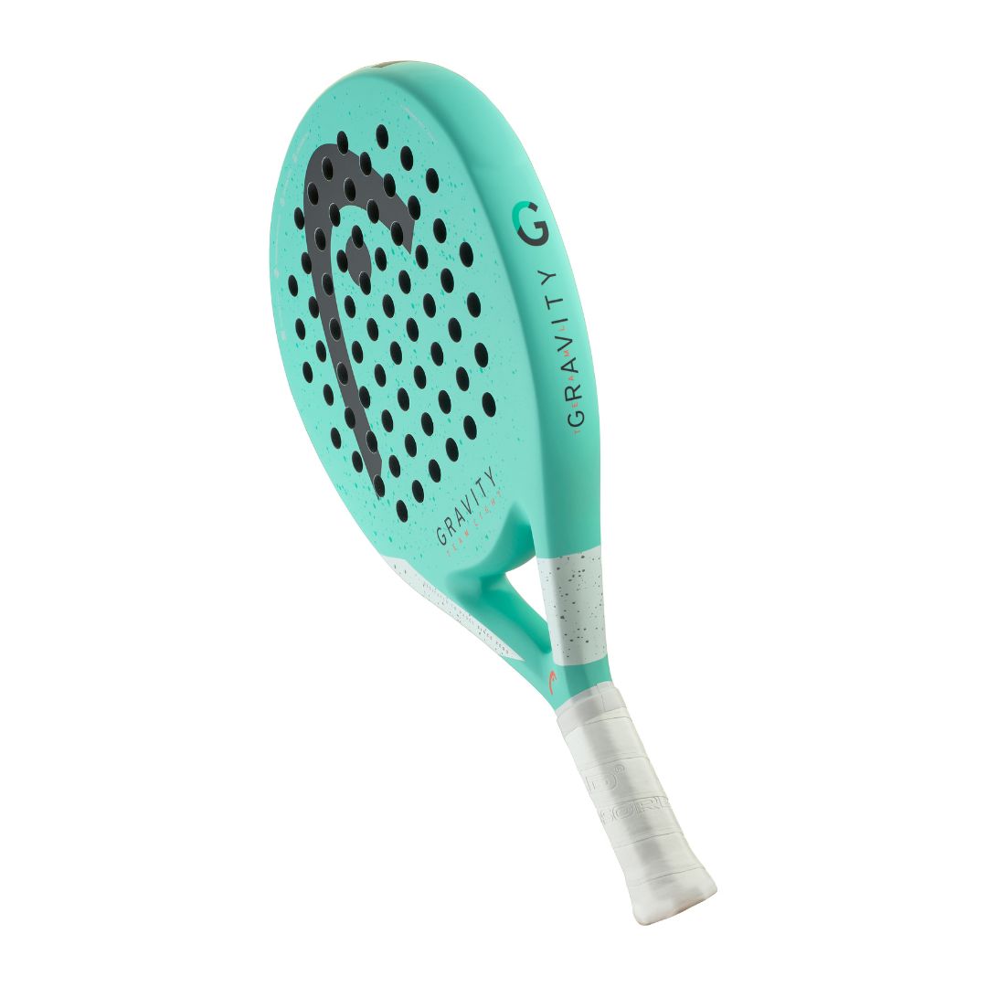 Head Gravity Team Light padel racket - angled three-quarter view