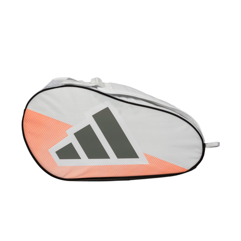 2026 Adidas Control Racket Bag (White) - front view