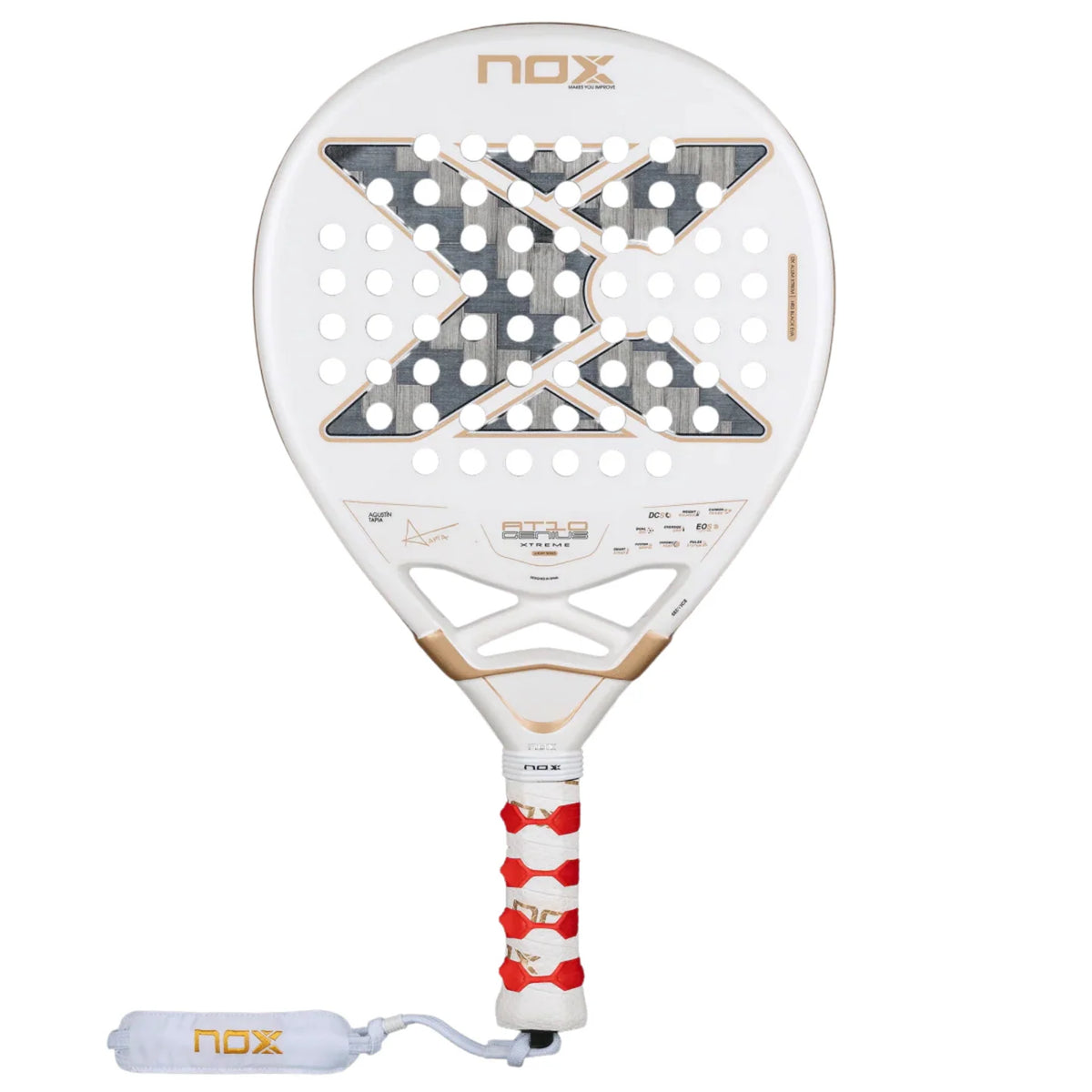 2026 Nox AT10 Genius 12K Alum By Agustin Tapia padel racket - front face