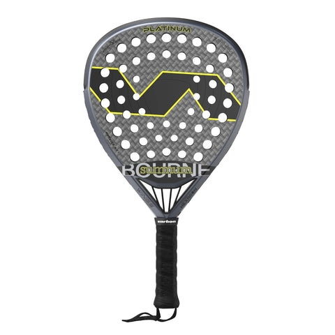 2026 Varlion Bourne Carbon Platinum padel racket - front face view on a stand