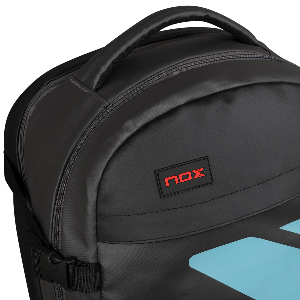 Nox ML10 Team padel backpack (Black) - logo detail view