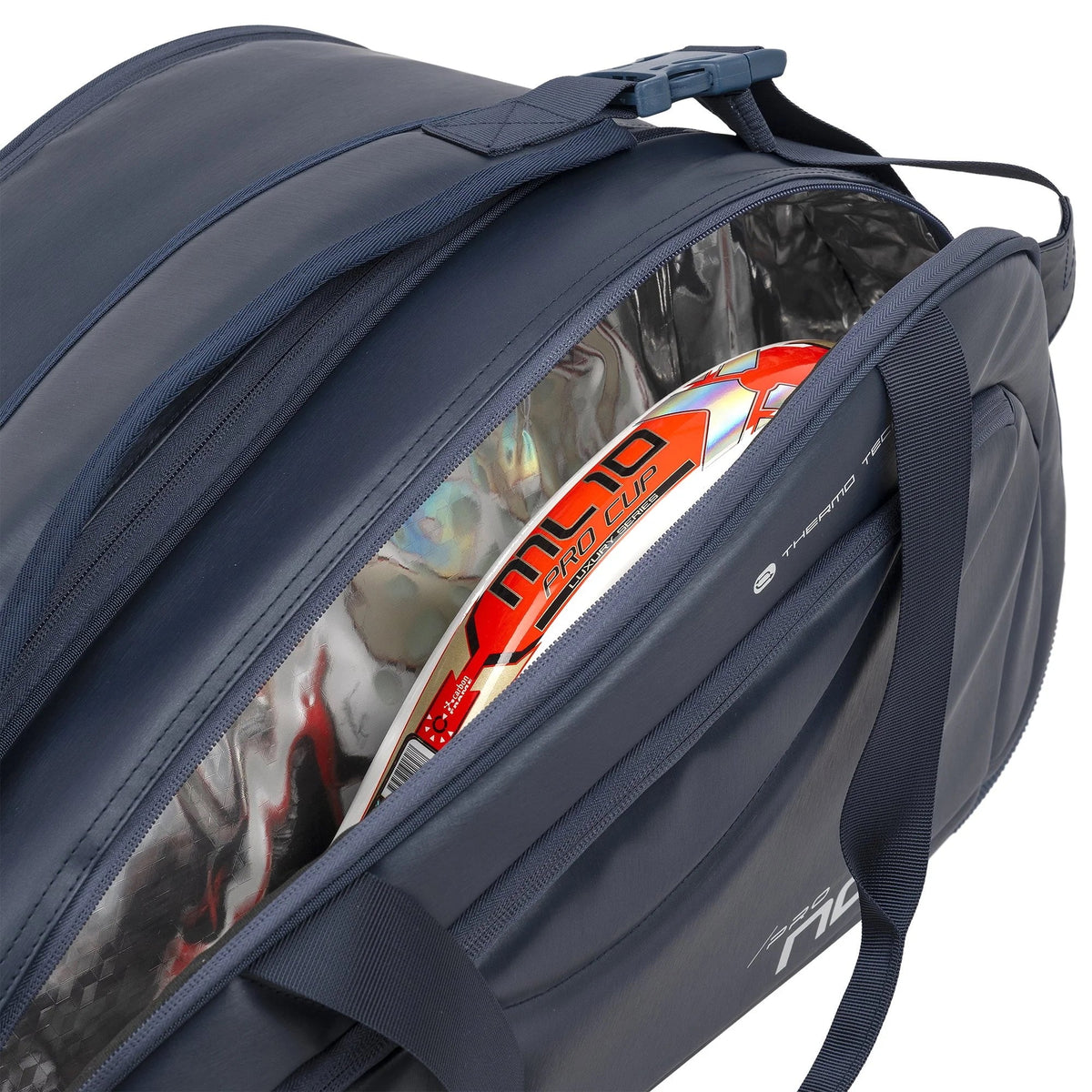 2025 Nox Pro Series Navy padel bag - thermal compartment view