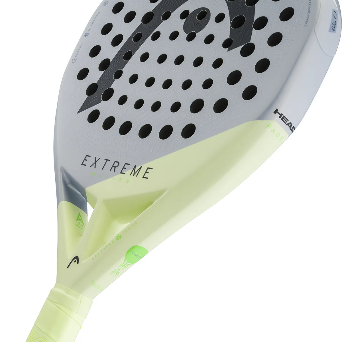 Head Extreme Motion padel racket - face and throat detail
