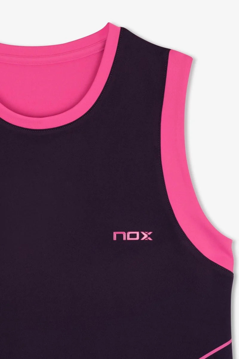 2026 Nox Womens Pro padel dress (Blackberry) - logo detail