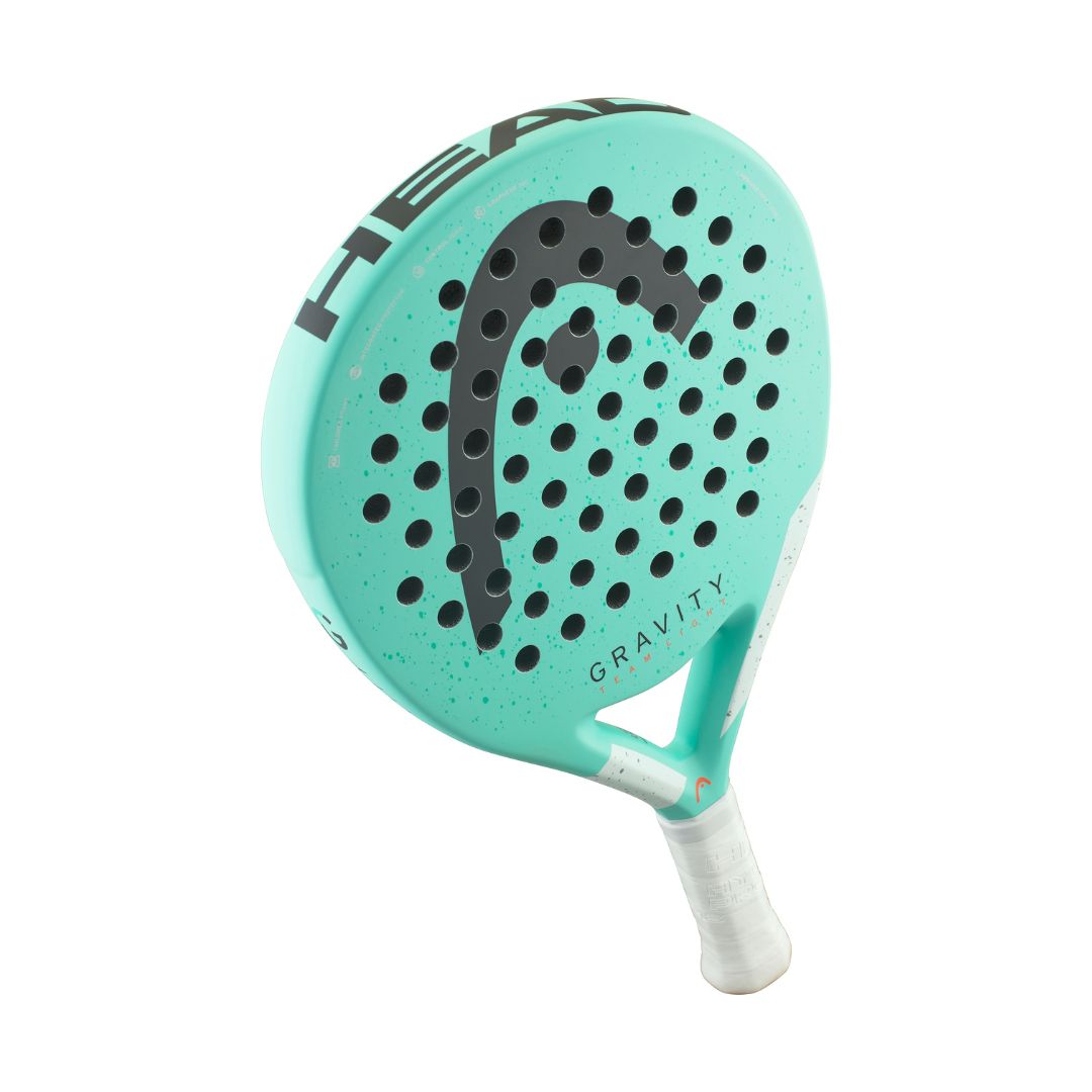 Head Gravity Team Light padel racket - angled view of the face