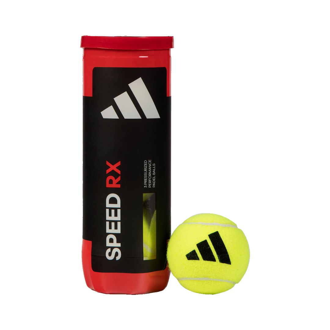 Adidas Speed RX padel balls - tube with a ball alongside