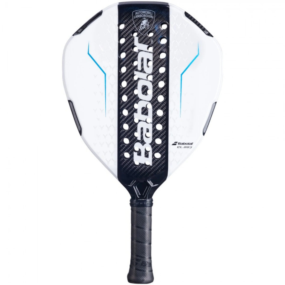 Babolat x Lamborghini BL003 padel racket (White) - front view