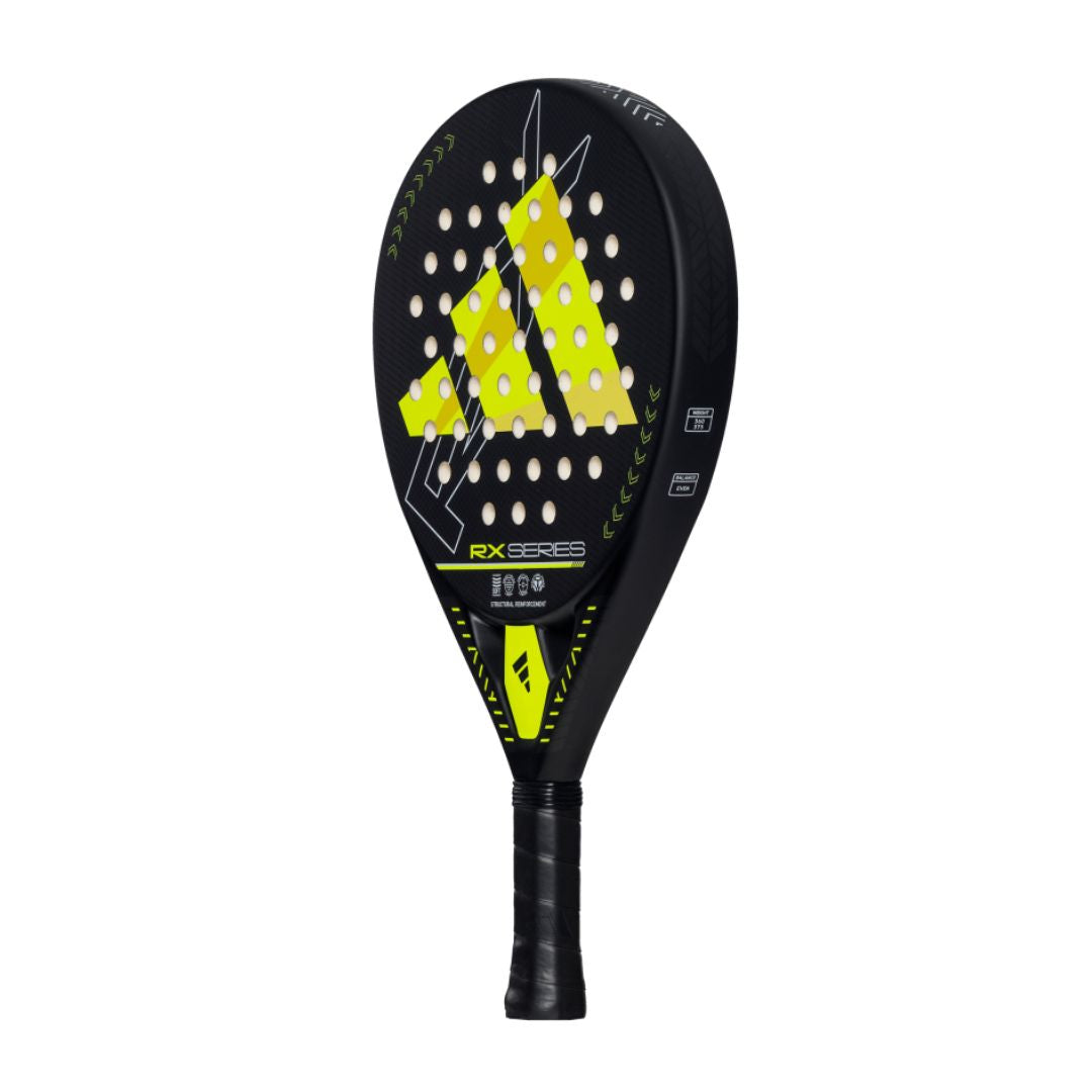 2025 Adidas RX Series Lime 3.4 padel racket - angled three-quarter view