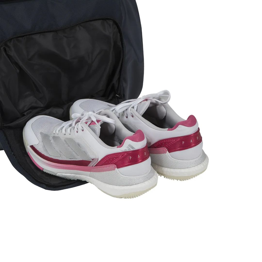 Adidas Racket Bag Tour Blue - shoes in the ventilated shoe compartment