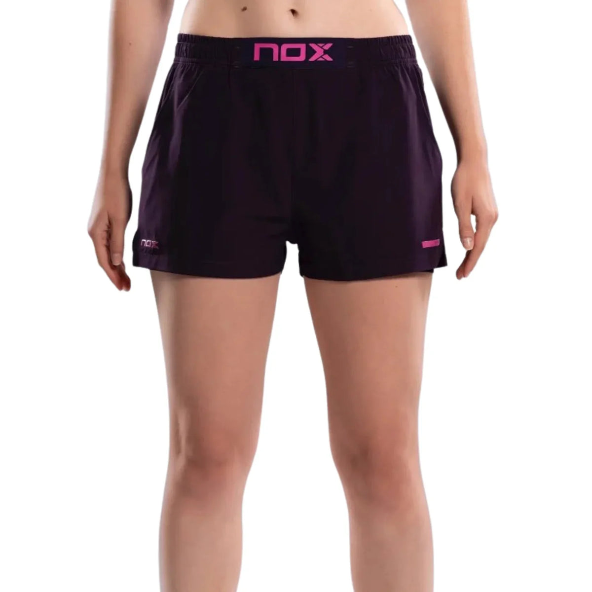 2026 Nox Womens Pro padel shorts (Deep Purple) - front view