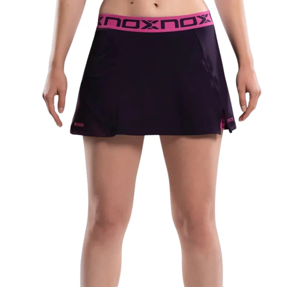 2026 Nox Womens Pro padel skirt (Blackberry) - front view