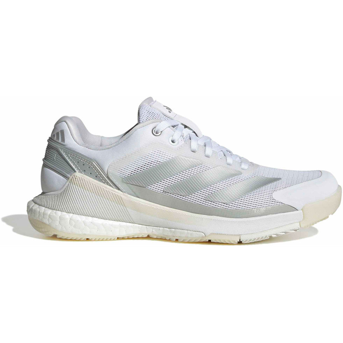 2026 Adidas Crazyquick Boost White/Silver padel shoes - lateral side view