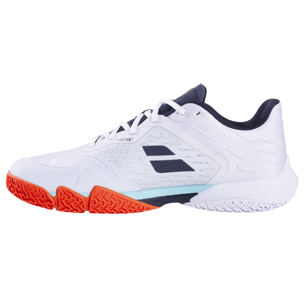 2026 Babolat Premura 3 Lebrón padel shoes - side view showing the midsole