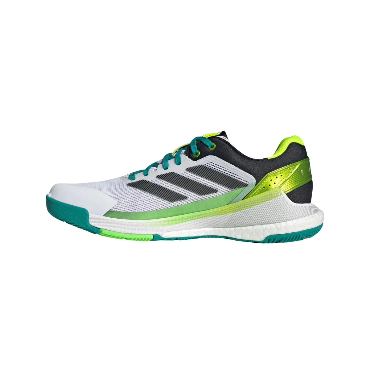 Adidas Crazyquick Boost Green padel shoes - medial side view