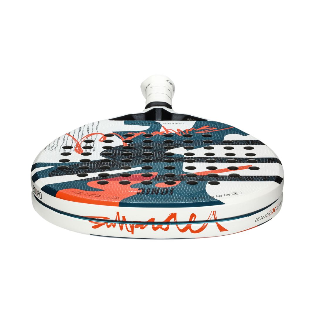 2025 Bullpadel Ionic Light padel racket - laid flat showing the frame top