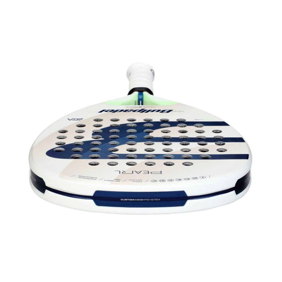 2025 Bullpadel Pearl padel racket - laid flat showing the frame top